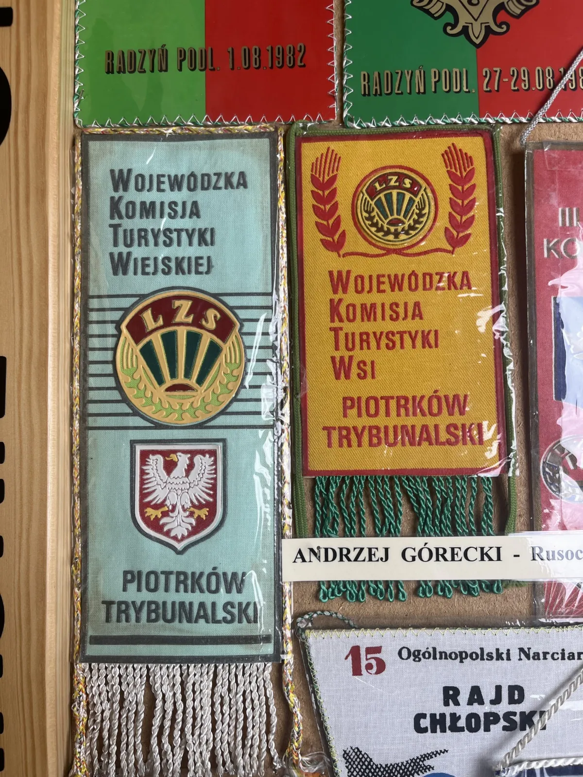 Proporczyk Wojewódzkiej Komisji Turystyki Wiejskiej z Piotrkowa Trybunalskiego
