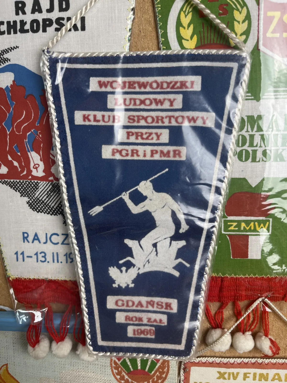 Proporczyk WLKS Neptun Gdańsk z roku 1969