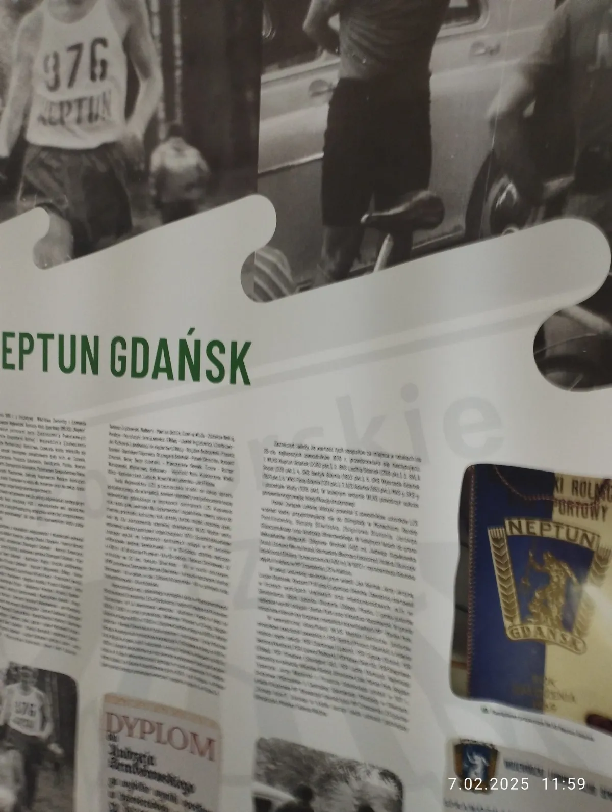 Medal z okazji 60-lecia LZS przyznany Henrykowi Burczykowi