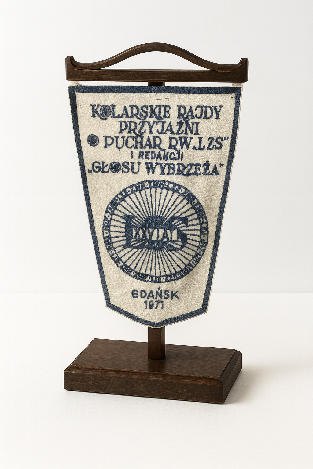 Proporczyk z Kolarskich Rajdów Przyjaźni o Puchar Rw LZS
