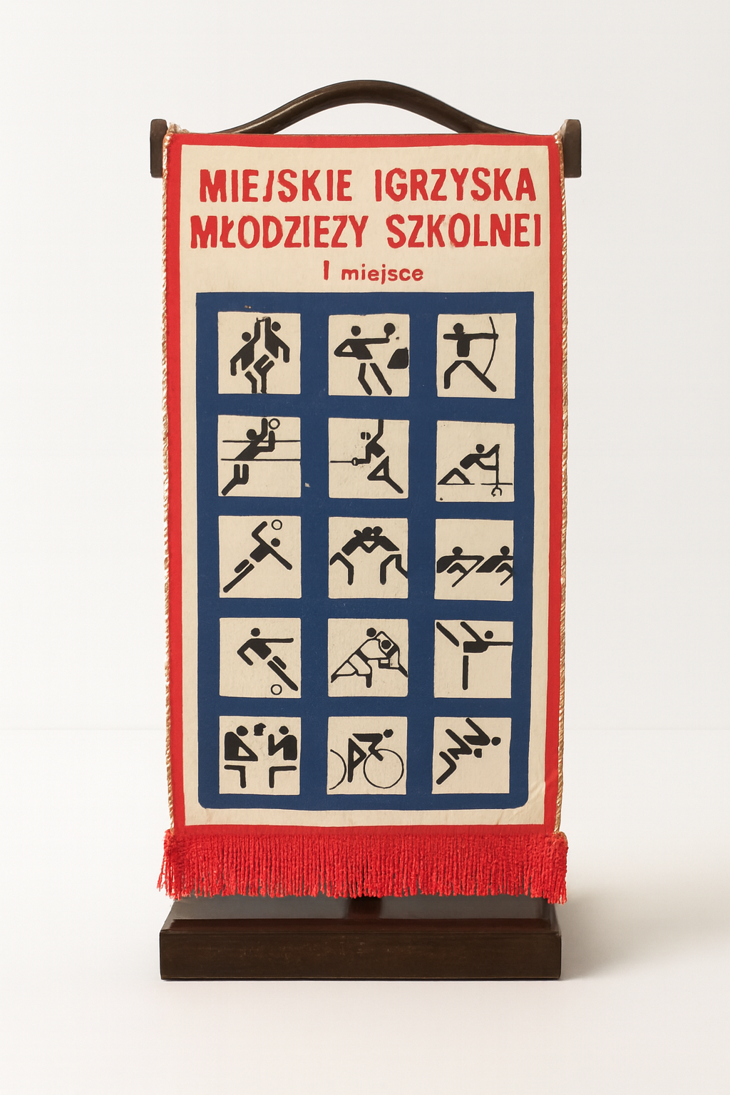 Proporczyk z Miejskich Igrzysk Młodzieży Szkolnej w Gdańsku