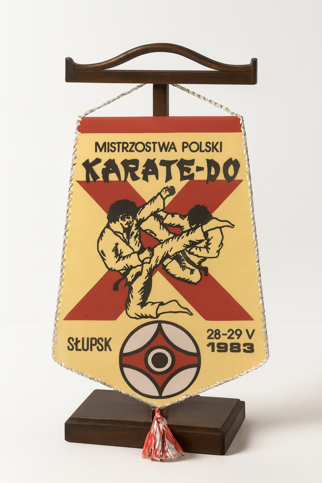 Proporczyk Mistrzostw Polski Karate-Do Słupsk 1983