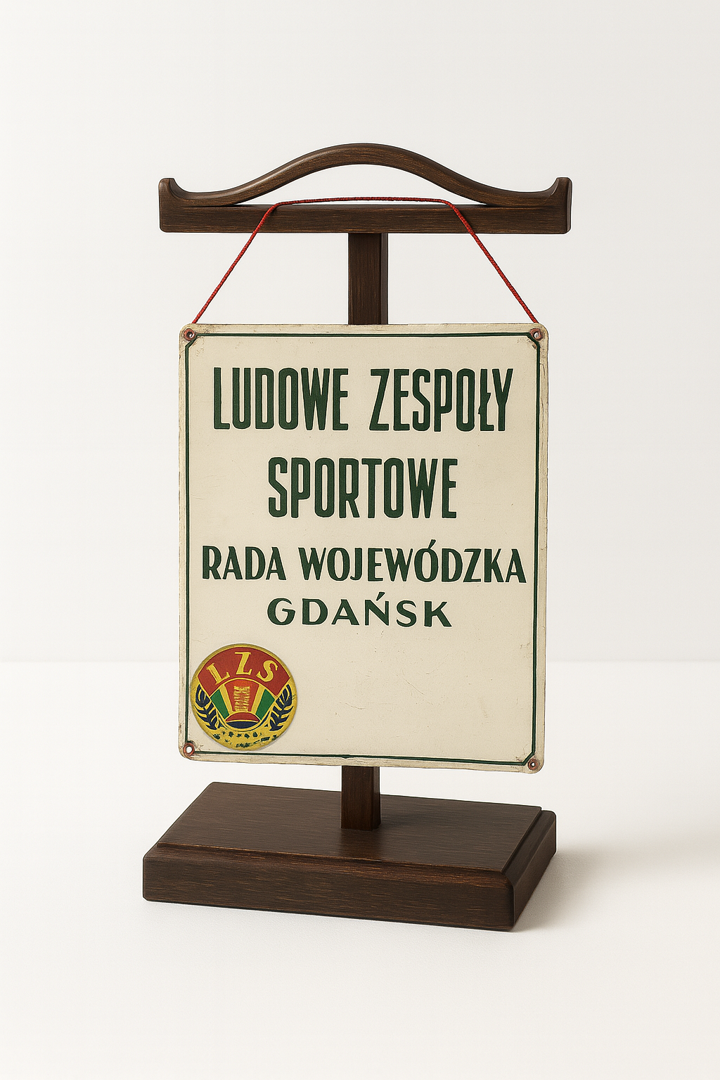 Tablica informacyjna Ludowych Zespołów Sportowych w Gdańsku