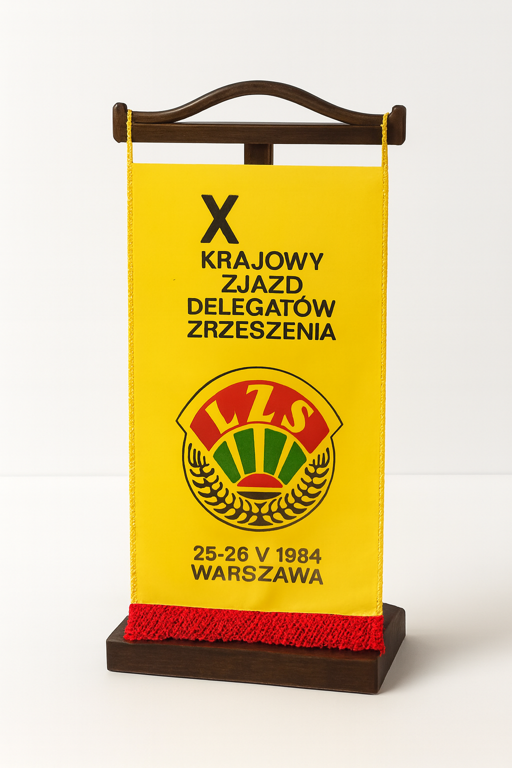 Proporczyk z X Krajowego Zjazdu Delegatów Zrzeszenia LZS 1984