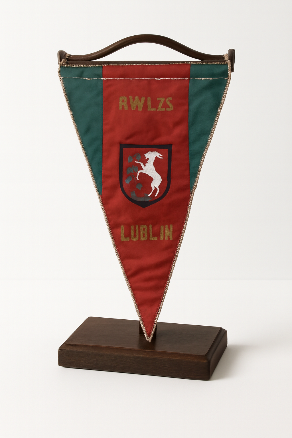 Proporczyk RW LZS Lublin w kolorach czolo-czerowono-żółtych
