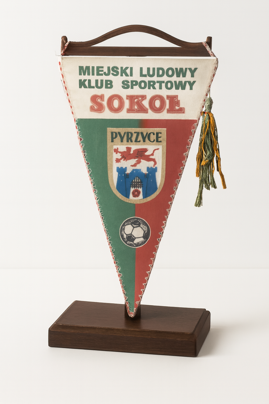 Proporczyk Miejskiego Ludowego Klubu Sportowego Sokół Pyrzyce