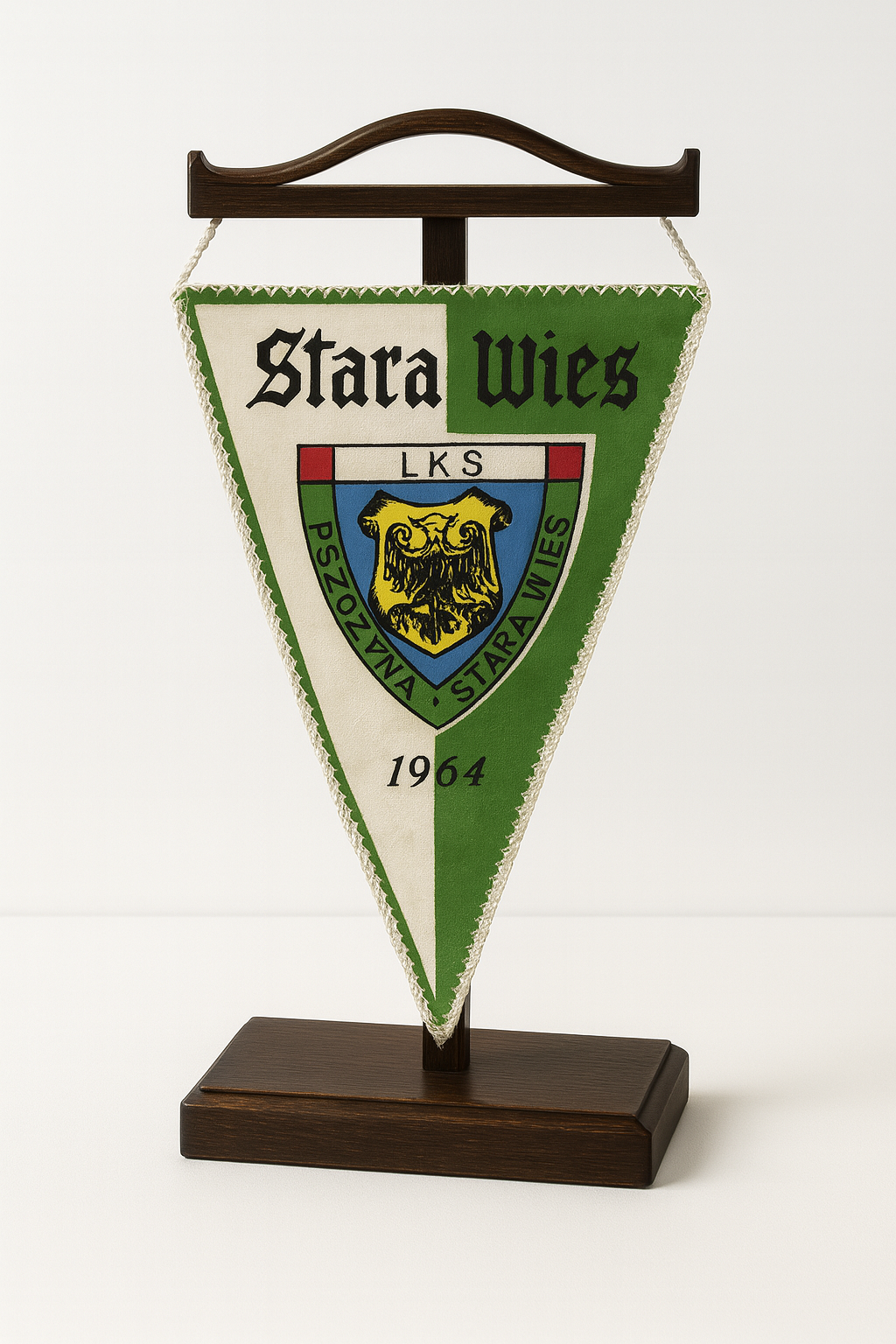 Proporczyk LKS Pszczyna – Stara Wieś z 1964 roku
