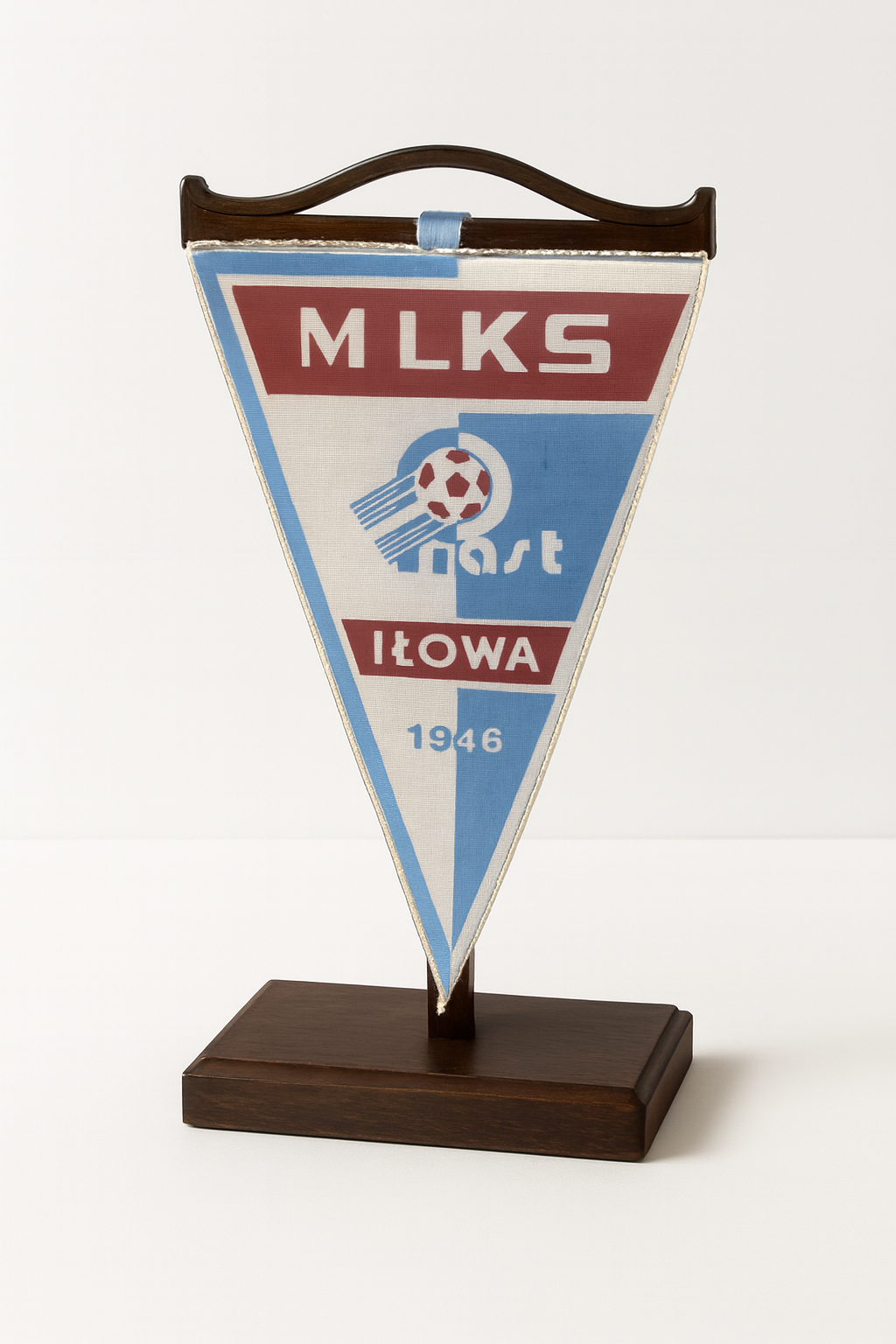Proporczyk MLKS Piast Iłowa z 1946 roku
