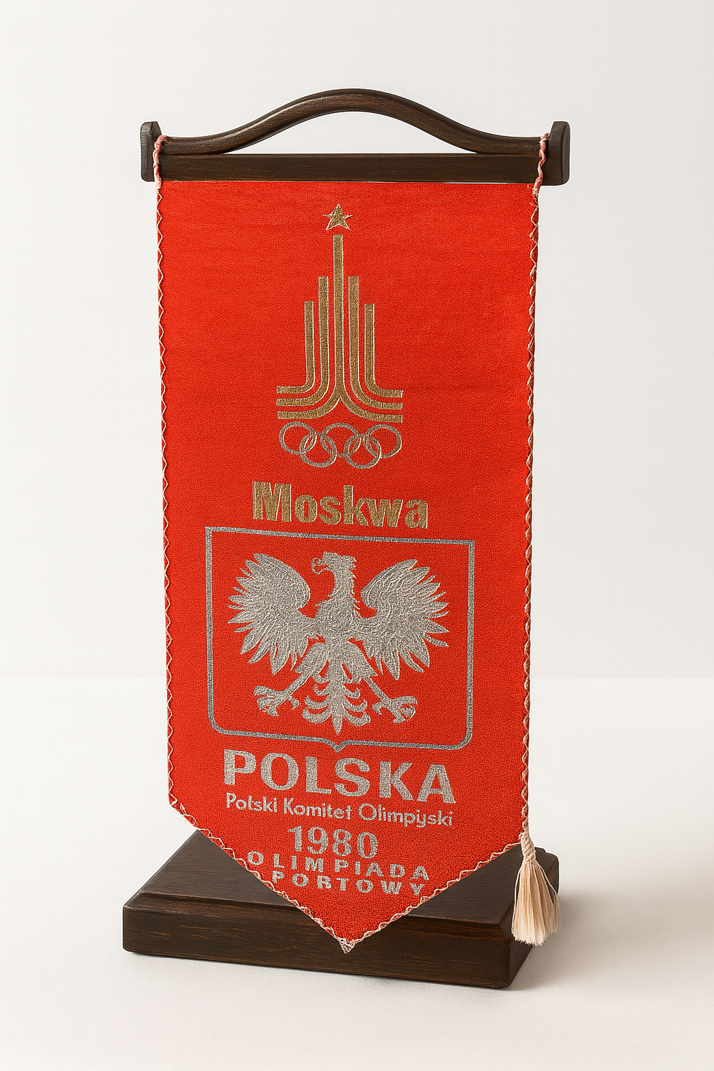 Proporczyk z Igrzysk Olimpijskich w Moskwie 1980, Polska