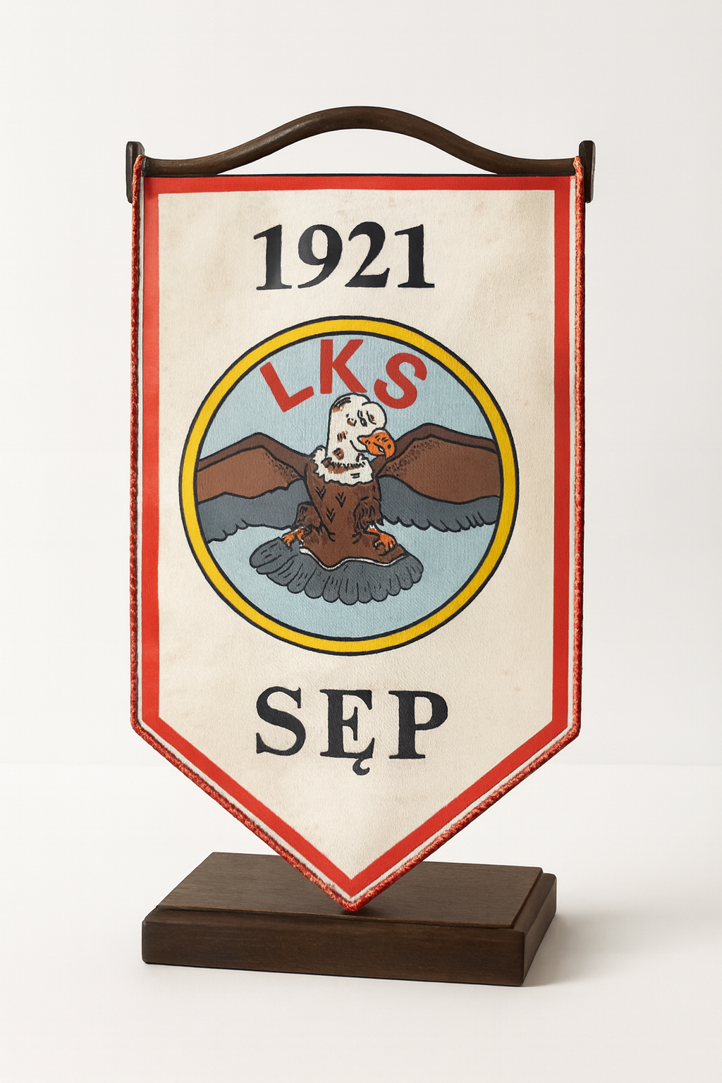 Proporczyk LKS Sęp Żelechów z orłem