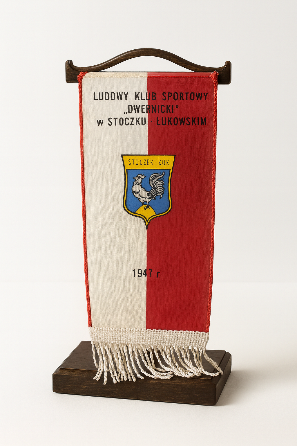 Proporczyk LKS Drewniczki z 1947 roku