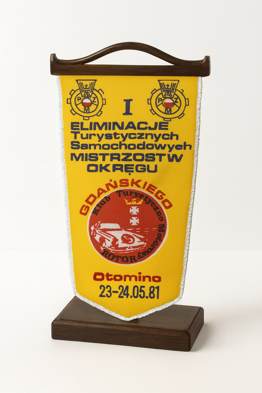 Proporczyk z eliminacji Mistrzostw Okręgu Gdańskiego w Otominie 1981