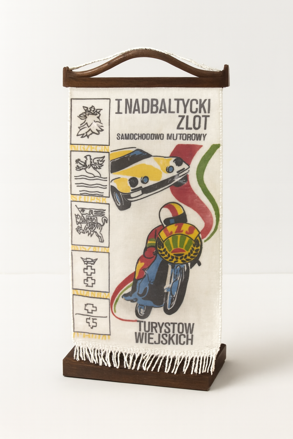 Proporczyk z I Nadbałtyckiego Zlotu Samochodowo-Motorowego Turystów Wiejskich