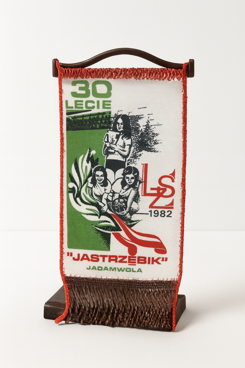 Proporczyk upamiętniający 30-lecie LZS Jastrzębik Jadamwola z 1982 roku