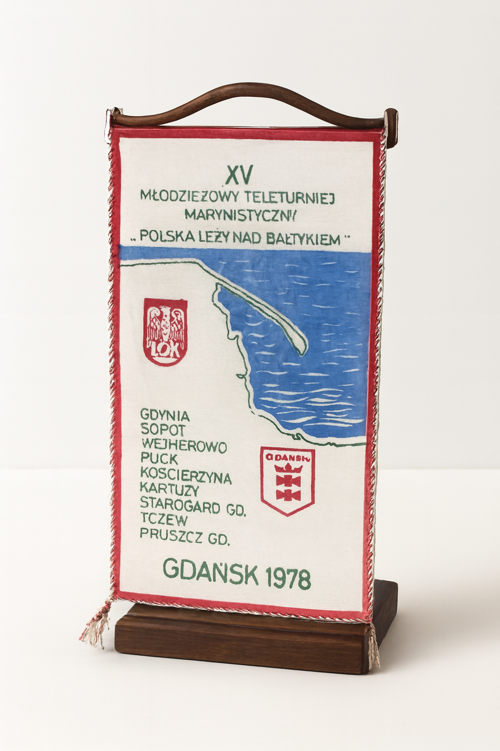 Proporczyk XV Młodzieżowego Teleturnieju Marynistycznego Gdańsk 1978