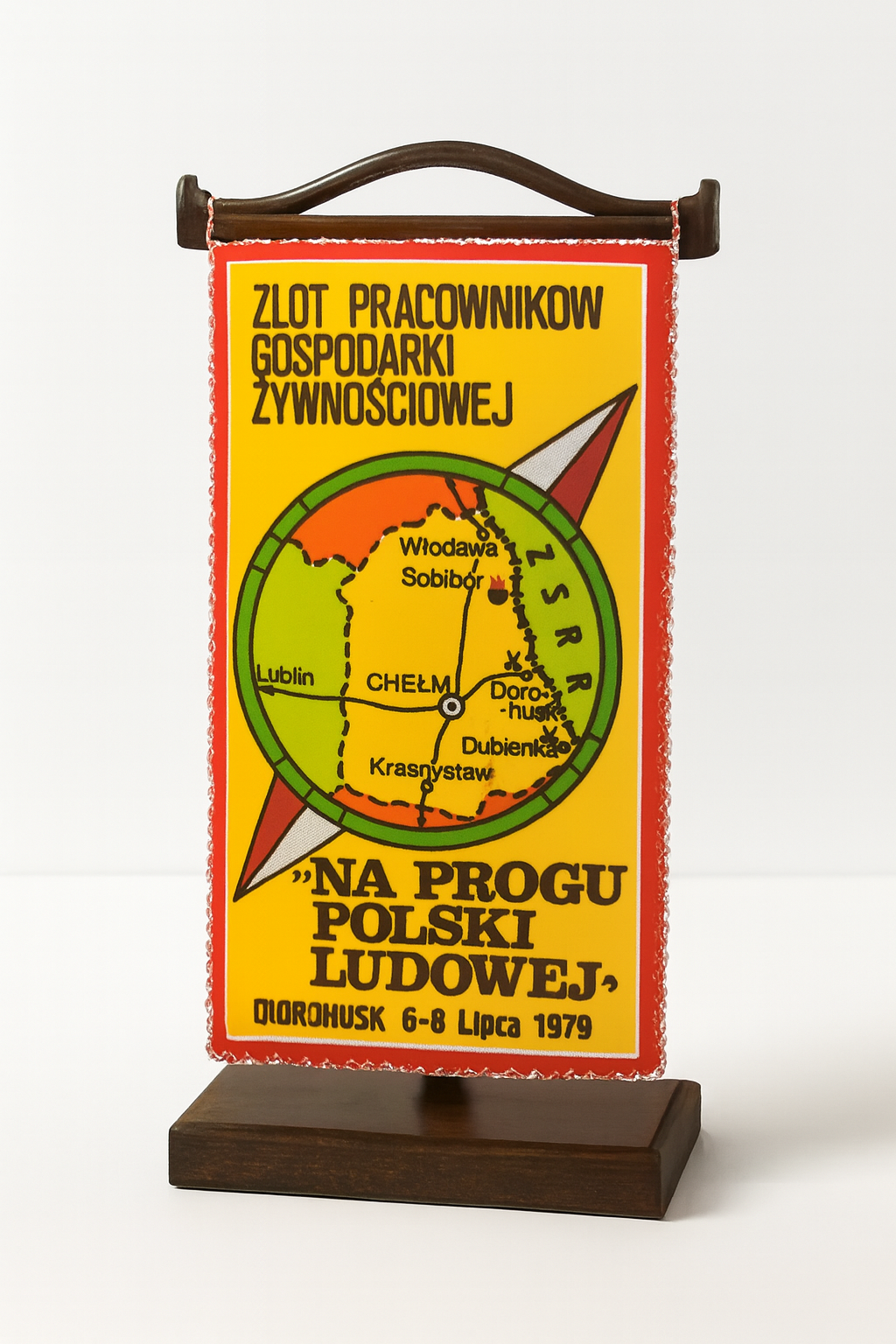 Proporczyk Zlotu Pracowników Gospodarki Żywnościowej w Dorohusku 1979
