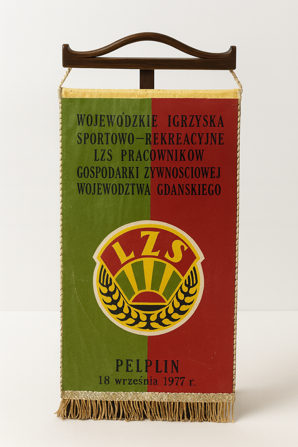 Proporczyk z igrzysk LZS w Pelplinie 1977