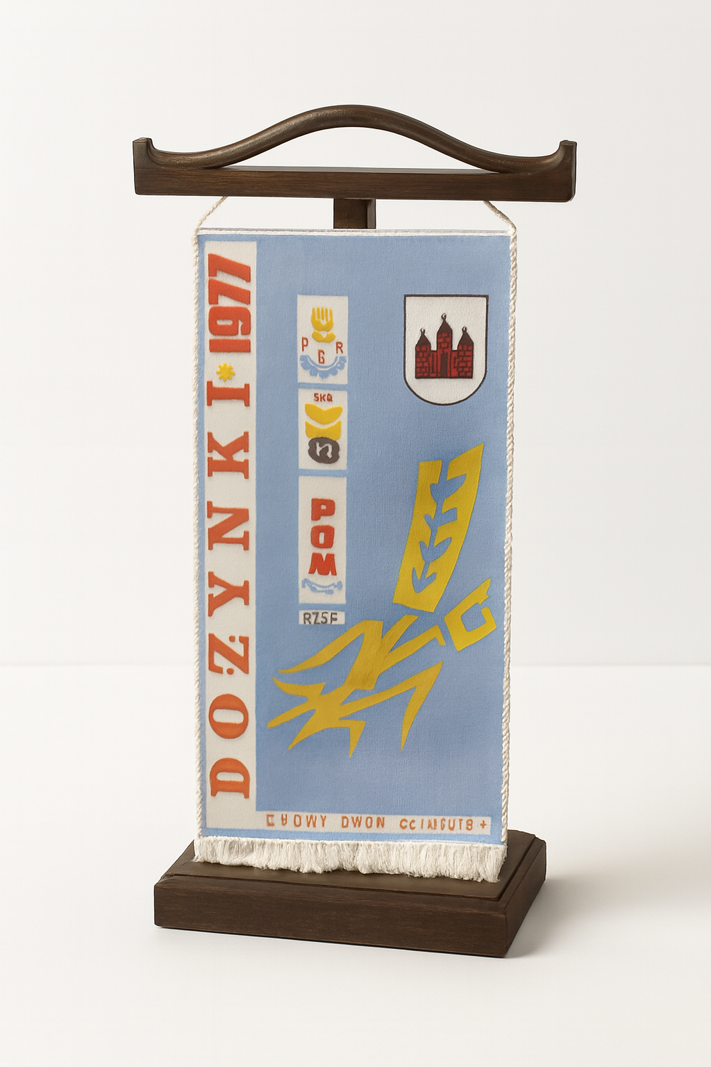 Proporczyk z Dożynek 1977 roku z Nowego Dworu Gdańskiego