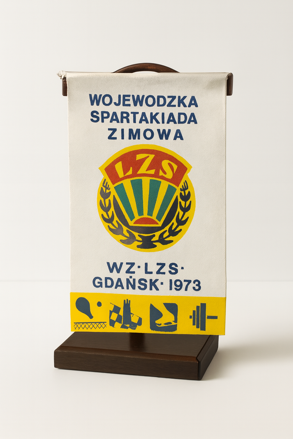 Proporczyk Wojewódzkiej Spartakiady Zimowej WZ LZS Gdańsk 1973
