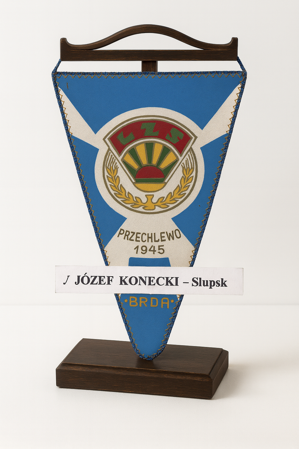 Proporczyk LZS Przechlewo z 1945 roku, Józef Konecki, Słupsk