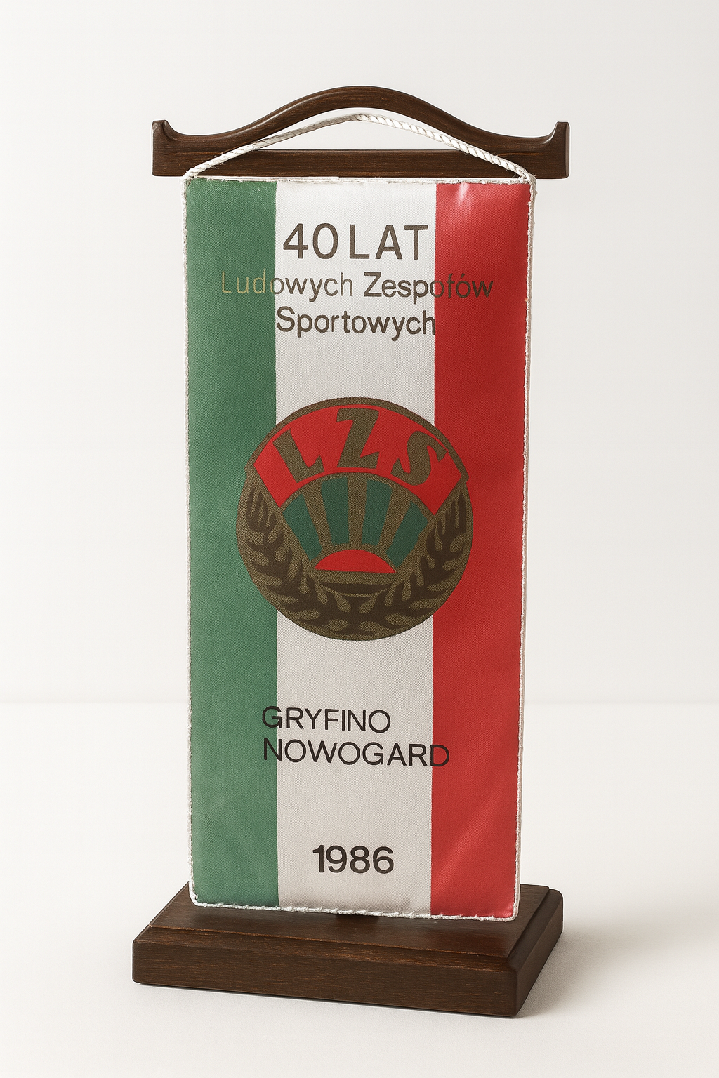 Proporczyk 40-lecia Ludowych Zespołów Sportowych w Gryfino i Nowogardzie