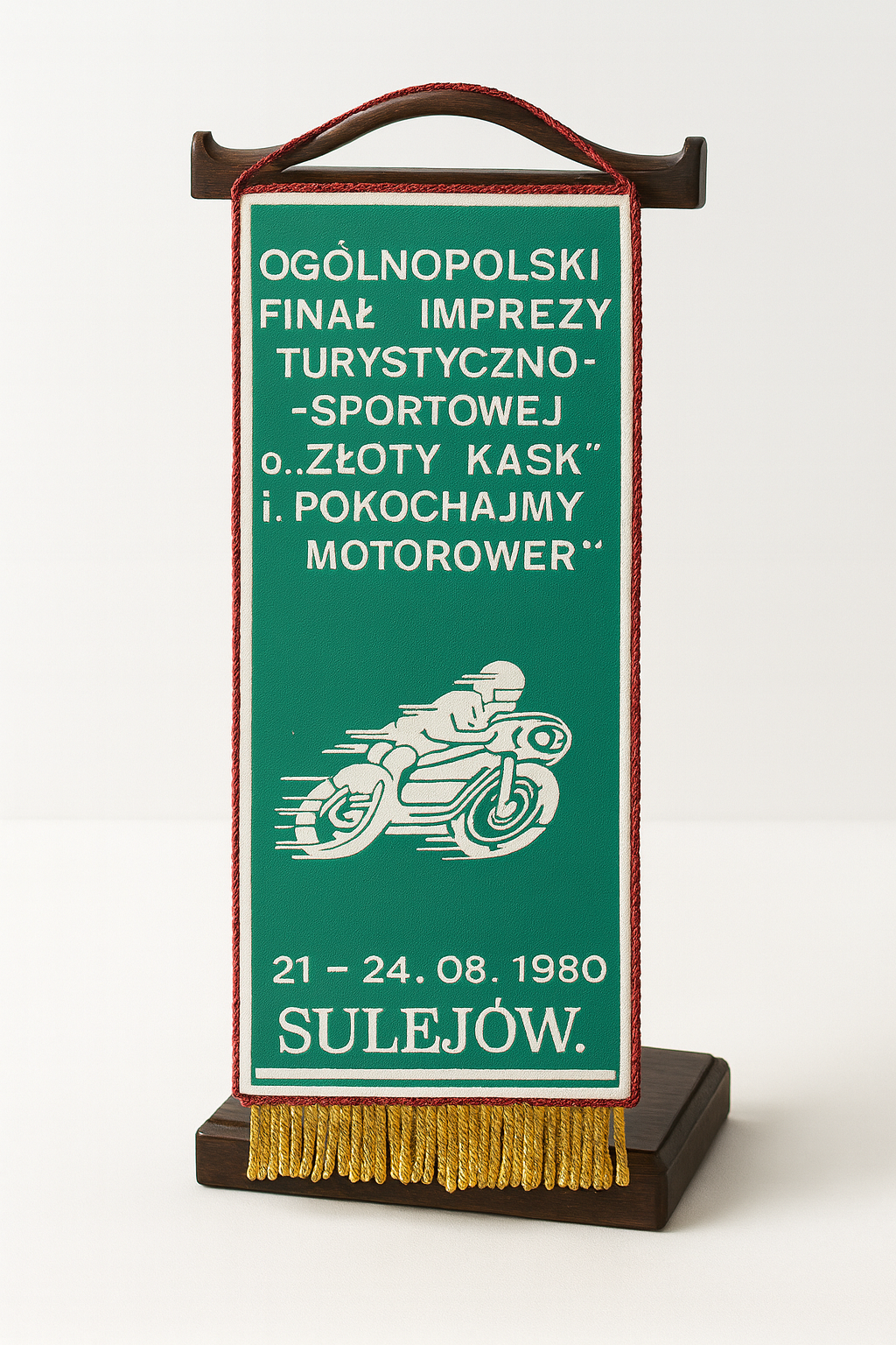 Proporczyk z Ogólnopolskiego Finału Złoty Kask 1980 Sulejów