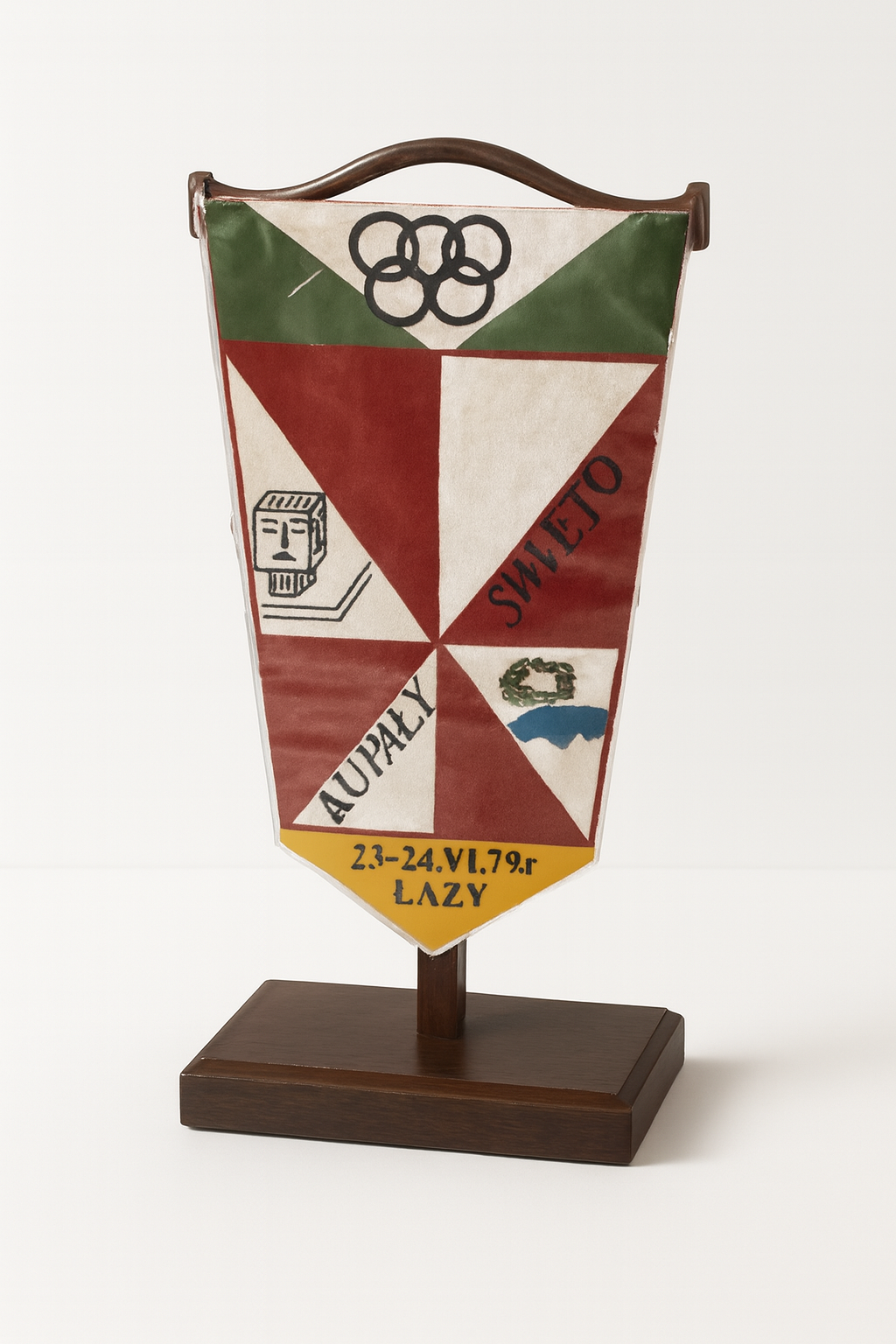 Proporczyk z obchodów Święta Kupały w Łazach, 1979