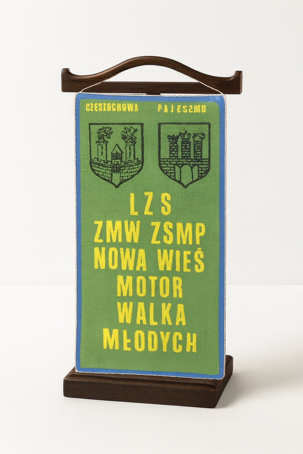Proporczyk LZS ZMW ZSMP Nowa Wieś Motor Walka Młodych Częstochowa Pajęczno