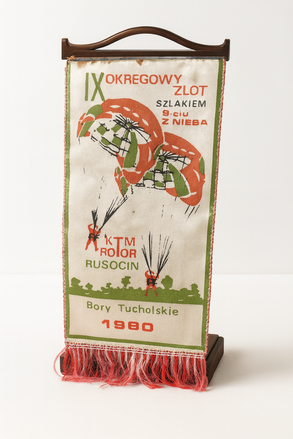 Proporczyk IX Okręgowego Zlotu Szlakiem 9-cio z Nieba KTM ROTOR RUSOCIN