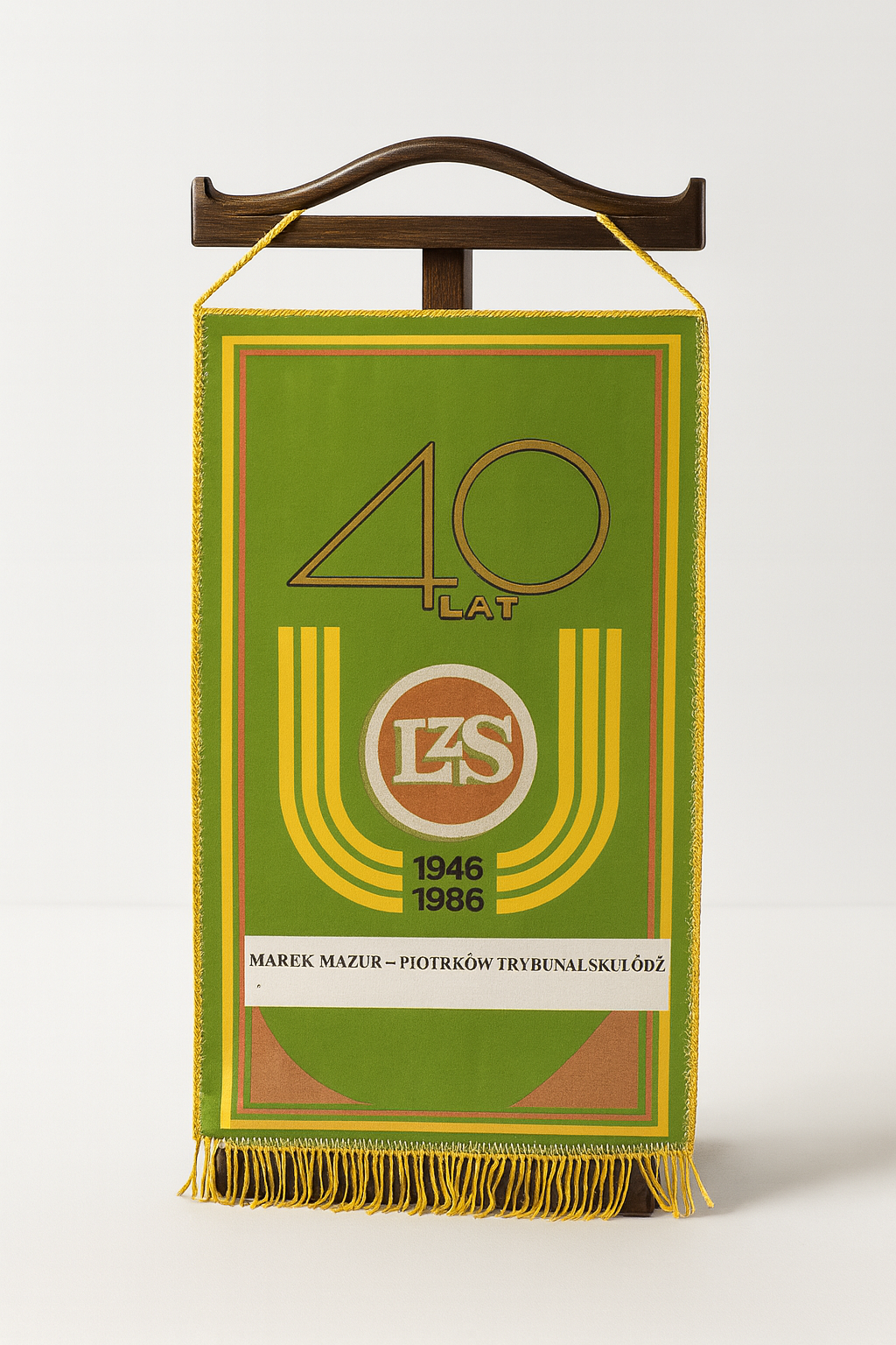 Proporczyk upamiętniający 40-lecie LZS z 1986 roku