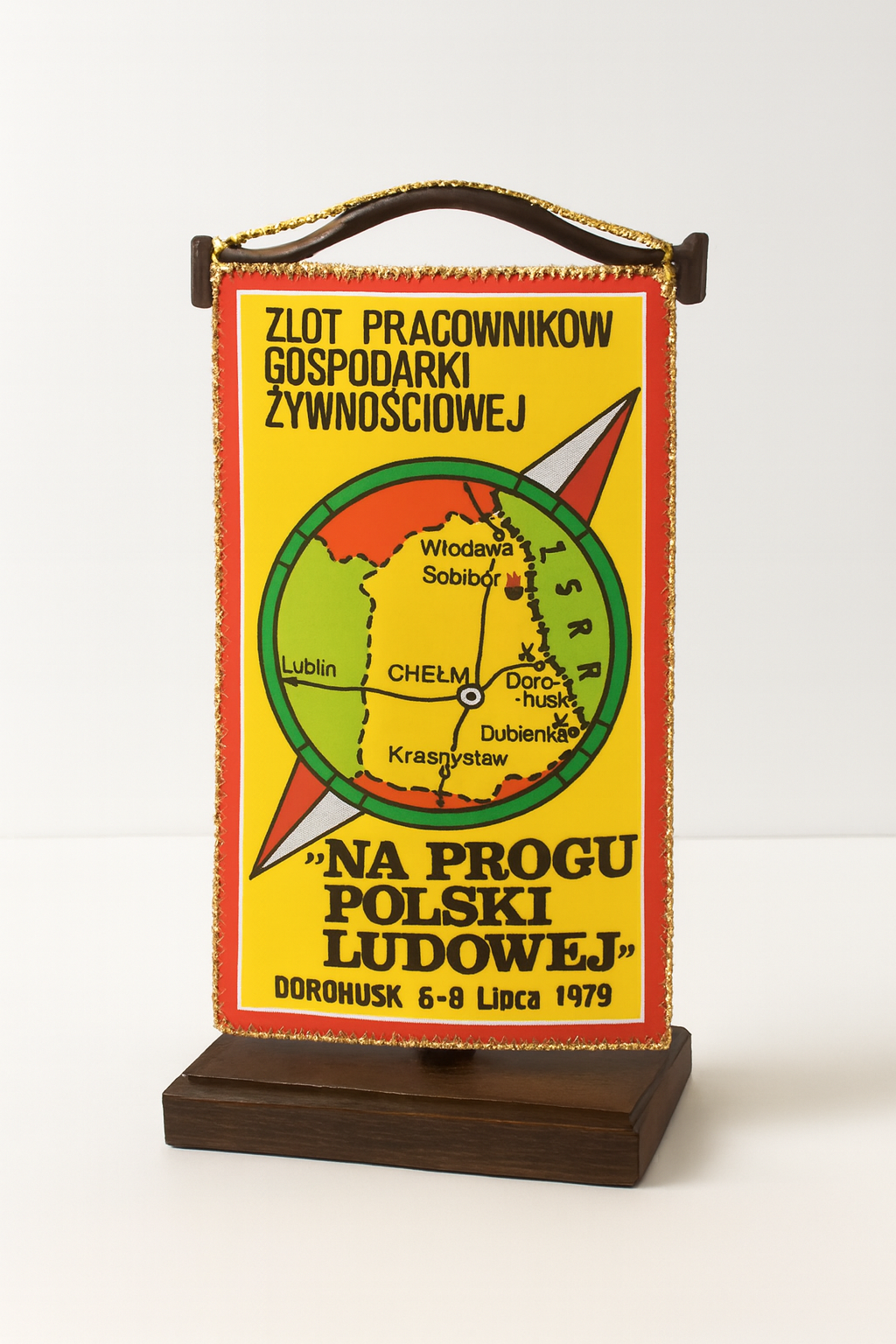 Proporczyk Zlotu Pracowników Gospodarki Żywnościowej w Dorohusku 1979
