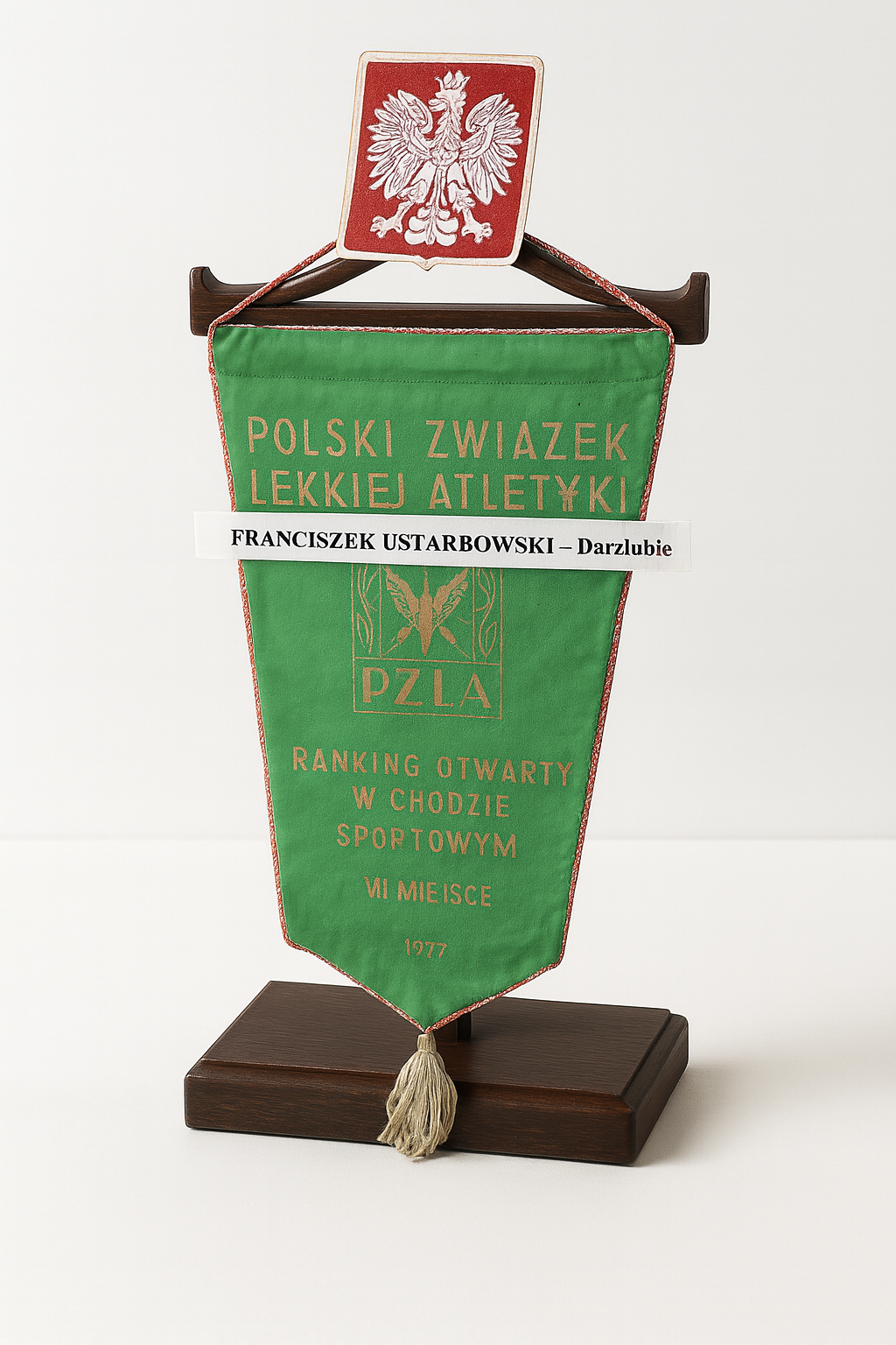 Proporczyk PZLA za IV miejsce w Chodzie Sportowym 1977