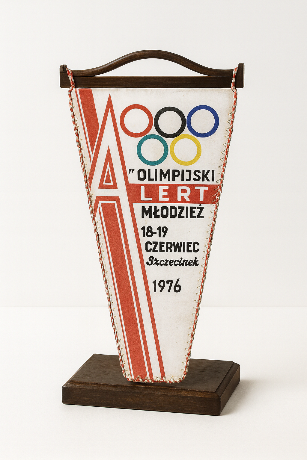 Proporczyk Olimpijski Alert Młodzieży z 1976 roku