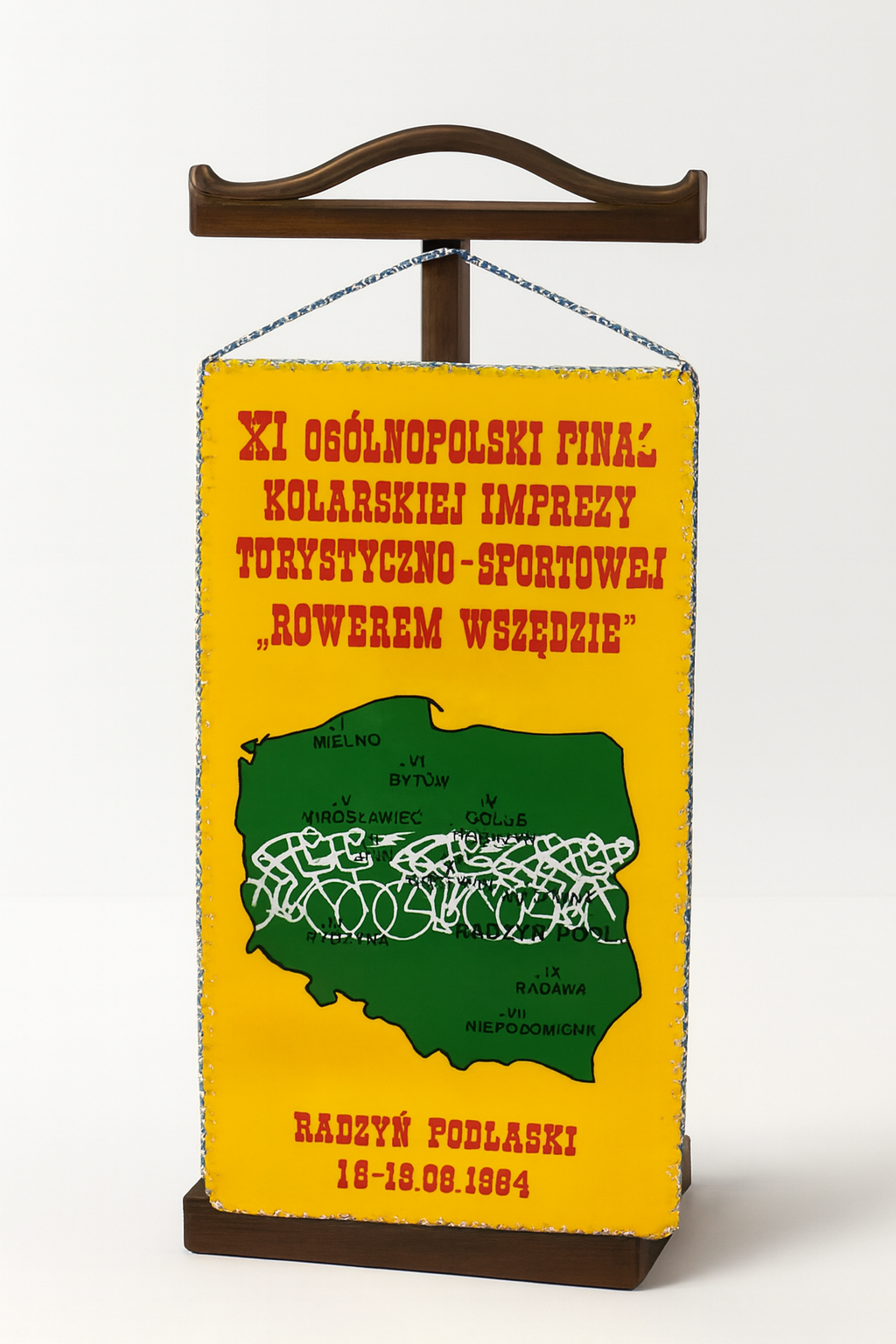 Proporczyk XI Ogólnopolskiego Finału Kolarskiej Imprezy Turystyczno-Sportowej w Radzyniu Podlaskim