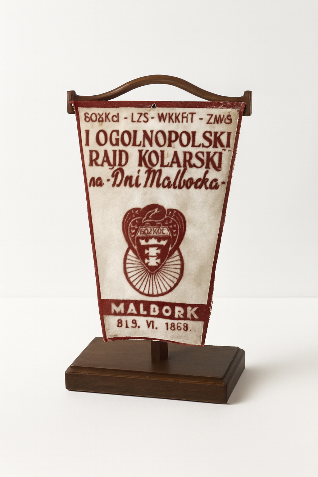 Proporczyk I Ogólnopolskiego Rajdu Kolarskiego na Dni Malborka 1968